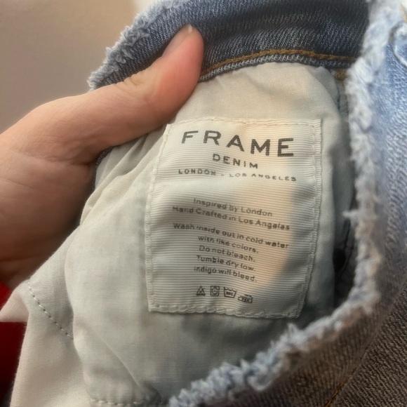 Frame Le Skinny de Jeanne Raw Hem Split Ankle Skinny Jeans 29 - Picture 10 of 10